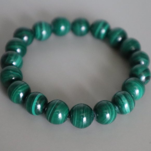 Malachite Stretch Bracelet - Picture 1 of 10